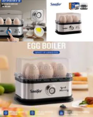 Sf-1510 Electric Egg Kettle 200w With Capacity for 6 Eggs, Food