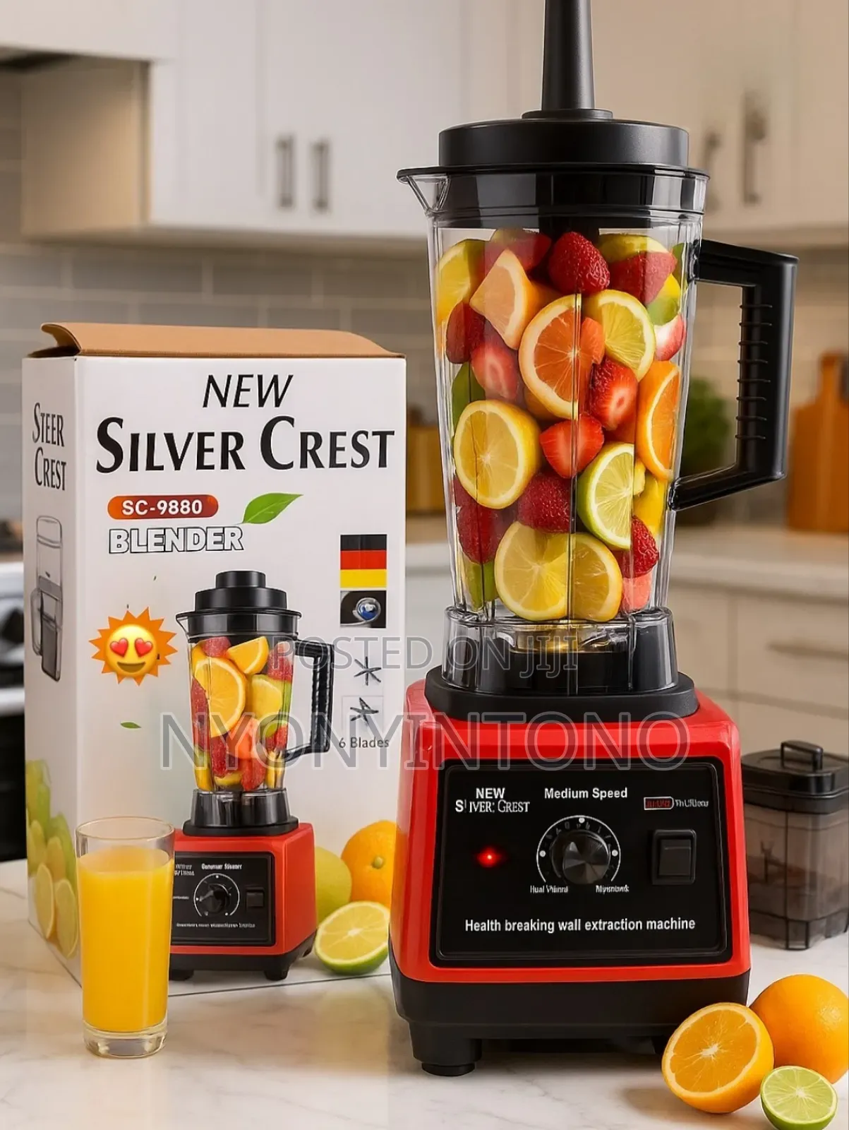 Silver Crest 3liters Heavy Duty Commercial Juice Blender With Grinder