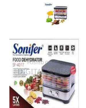 Sonifer 5 Tray Dry Fruit, Mini Vegetable Meat Food Dehydrator Food