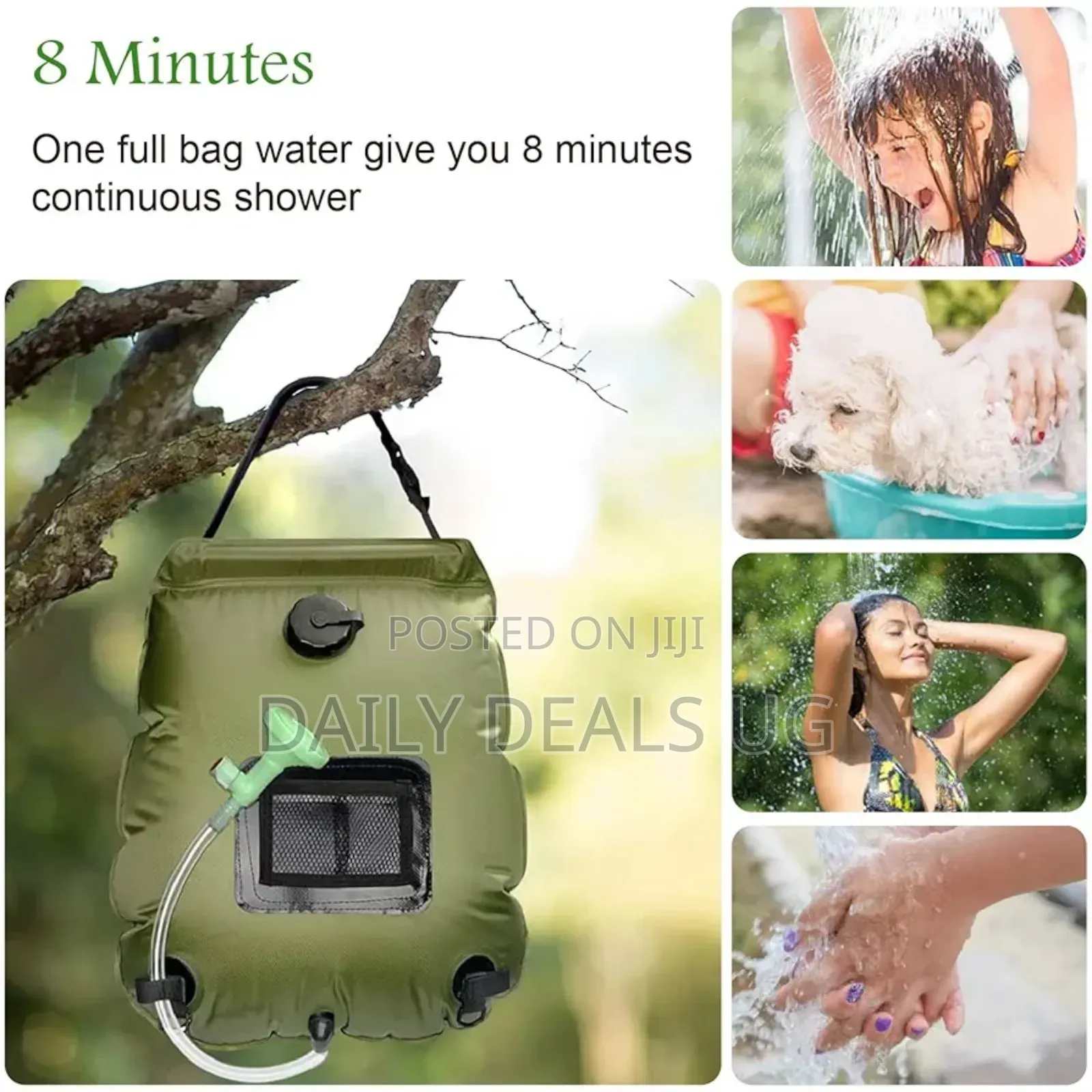 Solar Shower Bag,5 Gallons 20l Portable Outdoor Hot Water Shower Bag