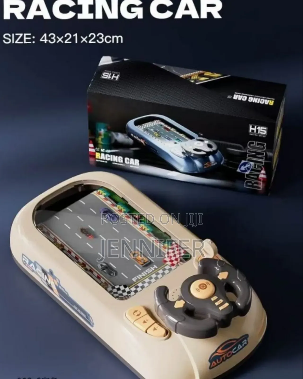 Kids Racing Car Adventure Toy With Steering Wheel