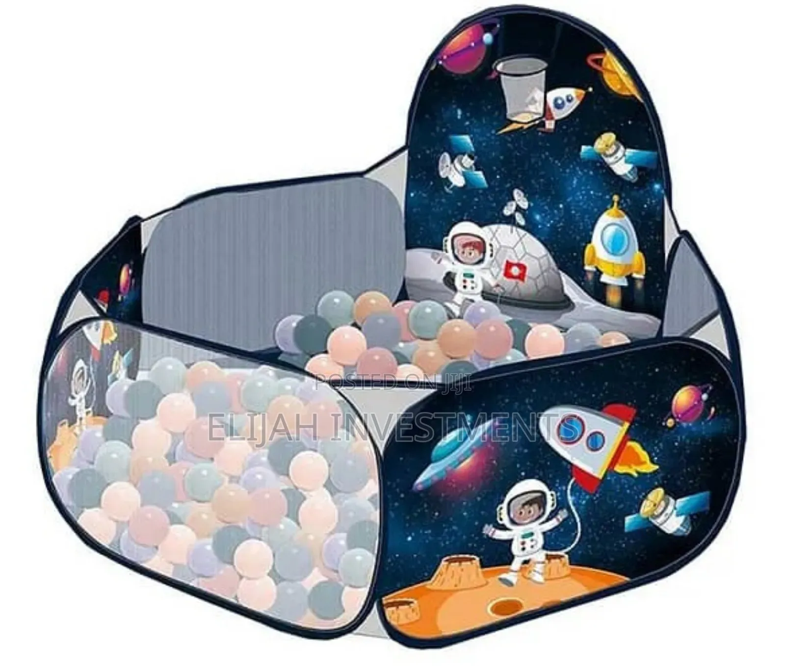 Kids Pop Up Space Play Tent With 100 Balls