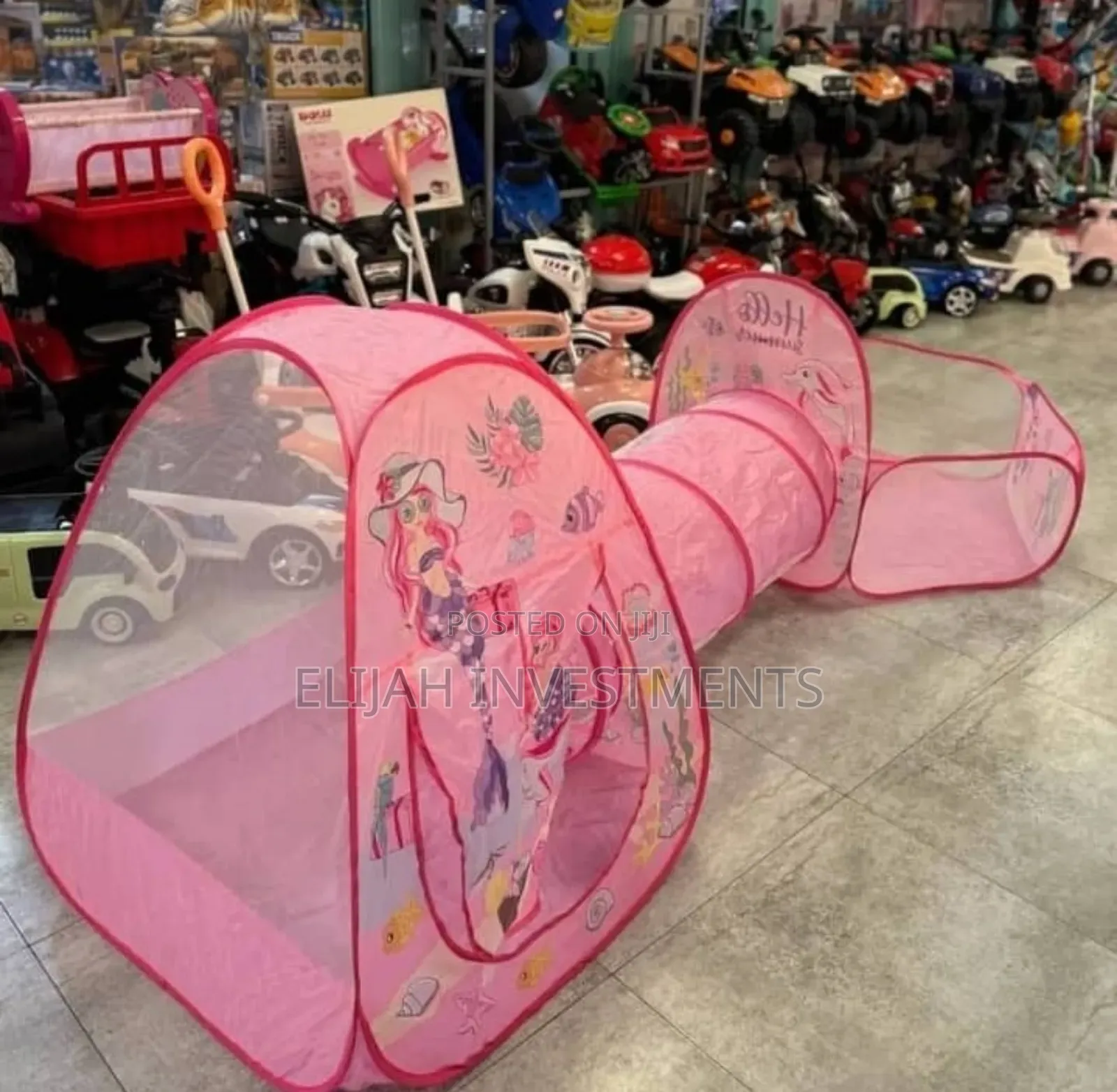 Kids 3-in-1 Play Tent Set With A Castle Tent, A Crawl Tunnel