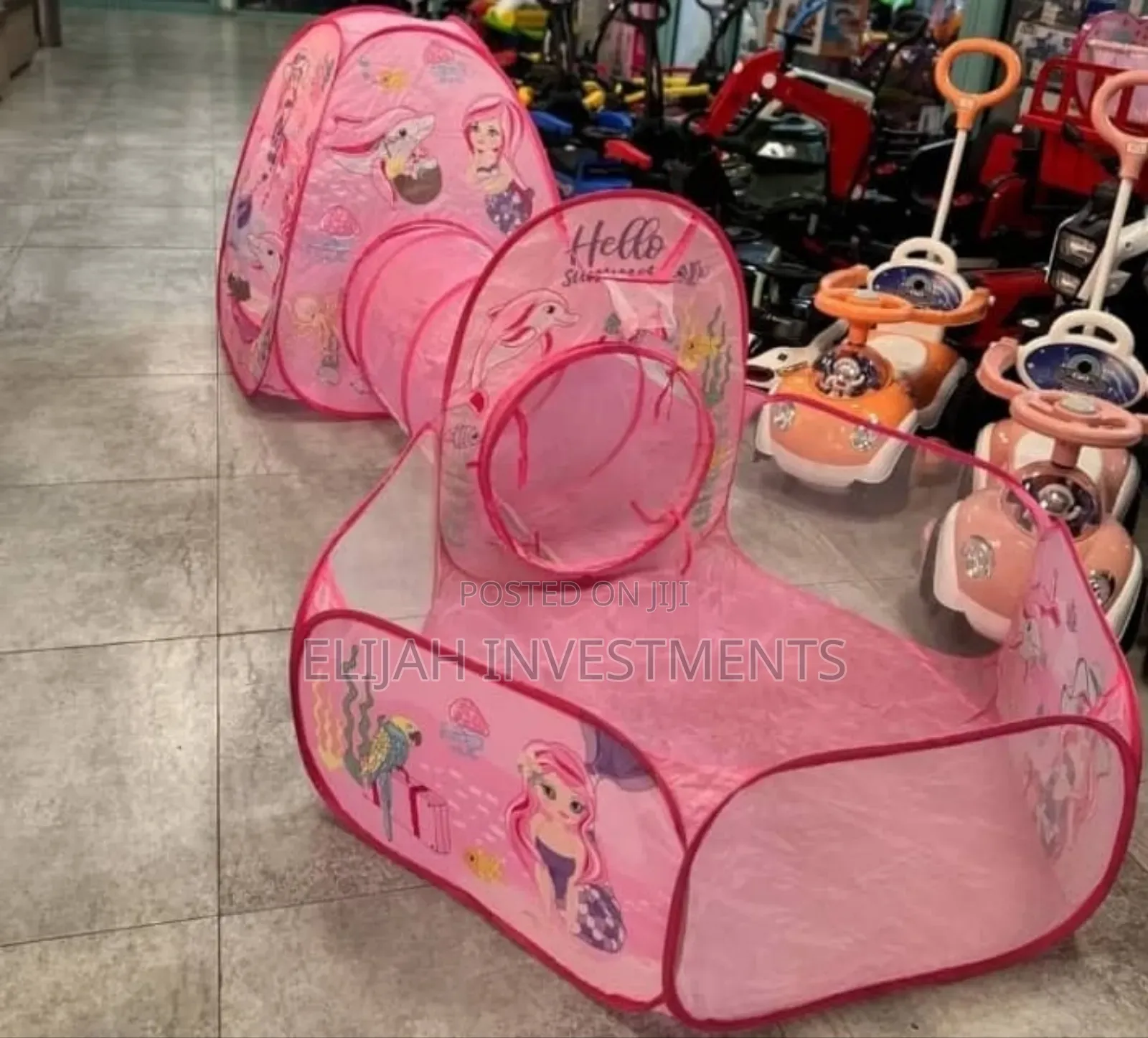 Kids 3-in-1 Play Tent Set With A Castle Tent, A Crawl Tunnel
