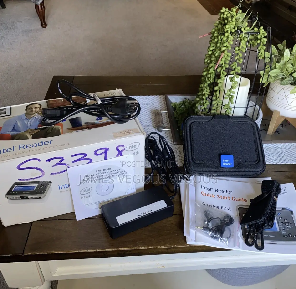 Intel Reader Health W/ Box Power Cords Accessories ~ Clean Tested