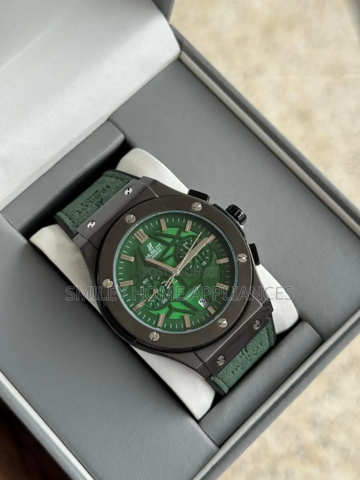 Men's Original Hublot Top Notch Designer Wrist Analog Time Piece