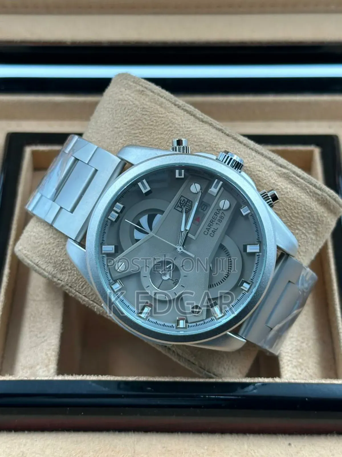 Silver Tag Heuer Carrera Watch