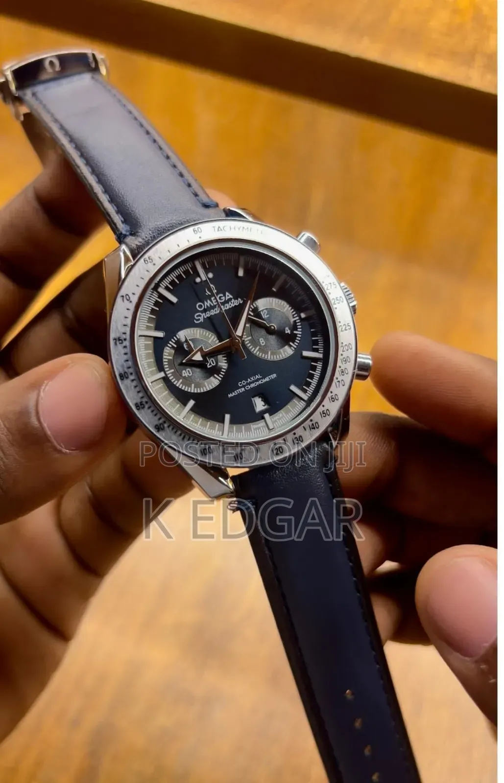 Black Omega Chronographic Watch