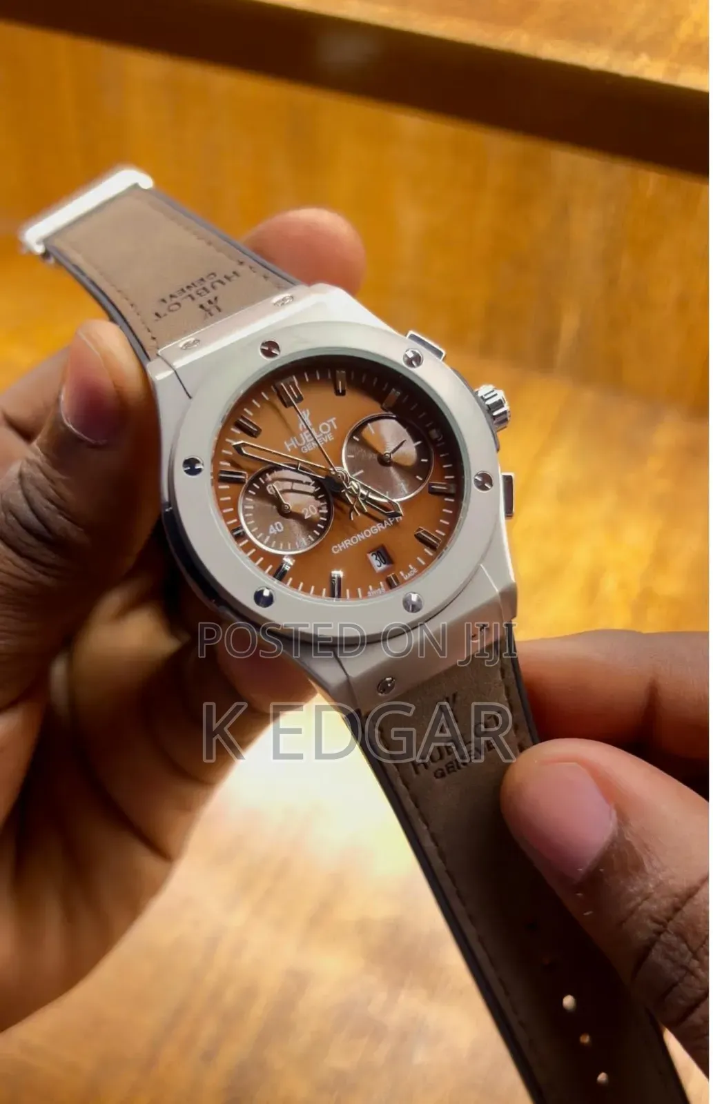 Brown Hublot Chronographic Watch
