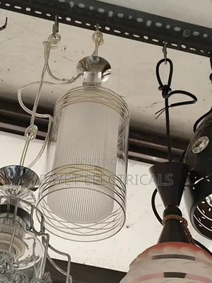 Pendant Lamp Holder With White Glass