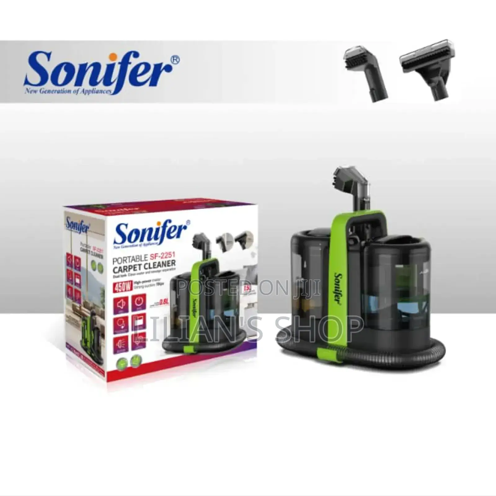 Sonifer Sf-2251 Portable Carpet Cleaner.