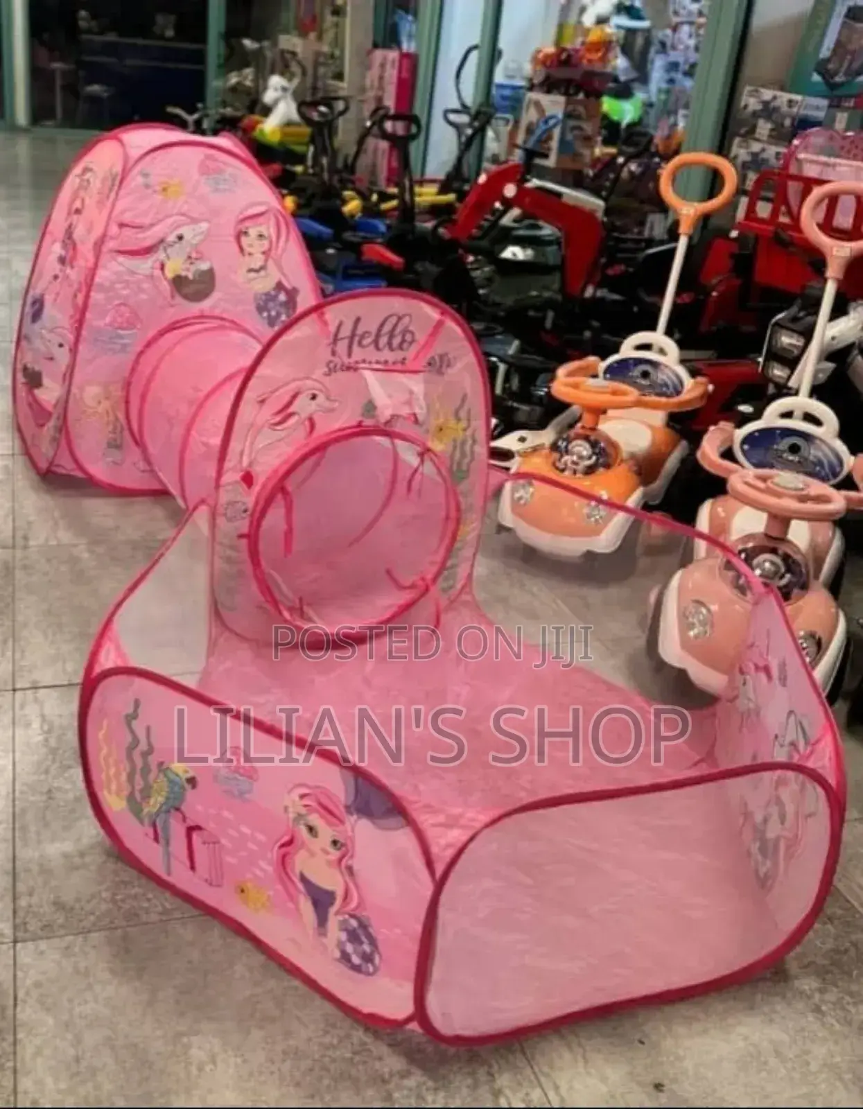 Kids 3-in-1 Play Tent Set With a Castle Tent, a Crawl Tunnel