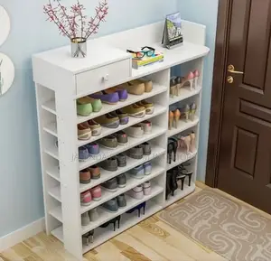Wooden Shoe Rack With Storage