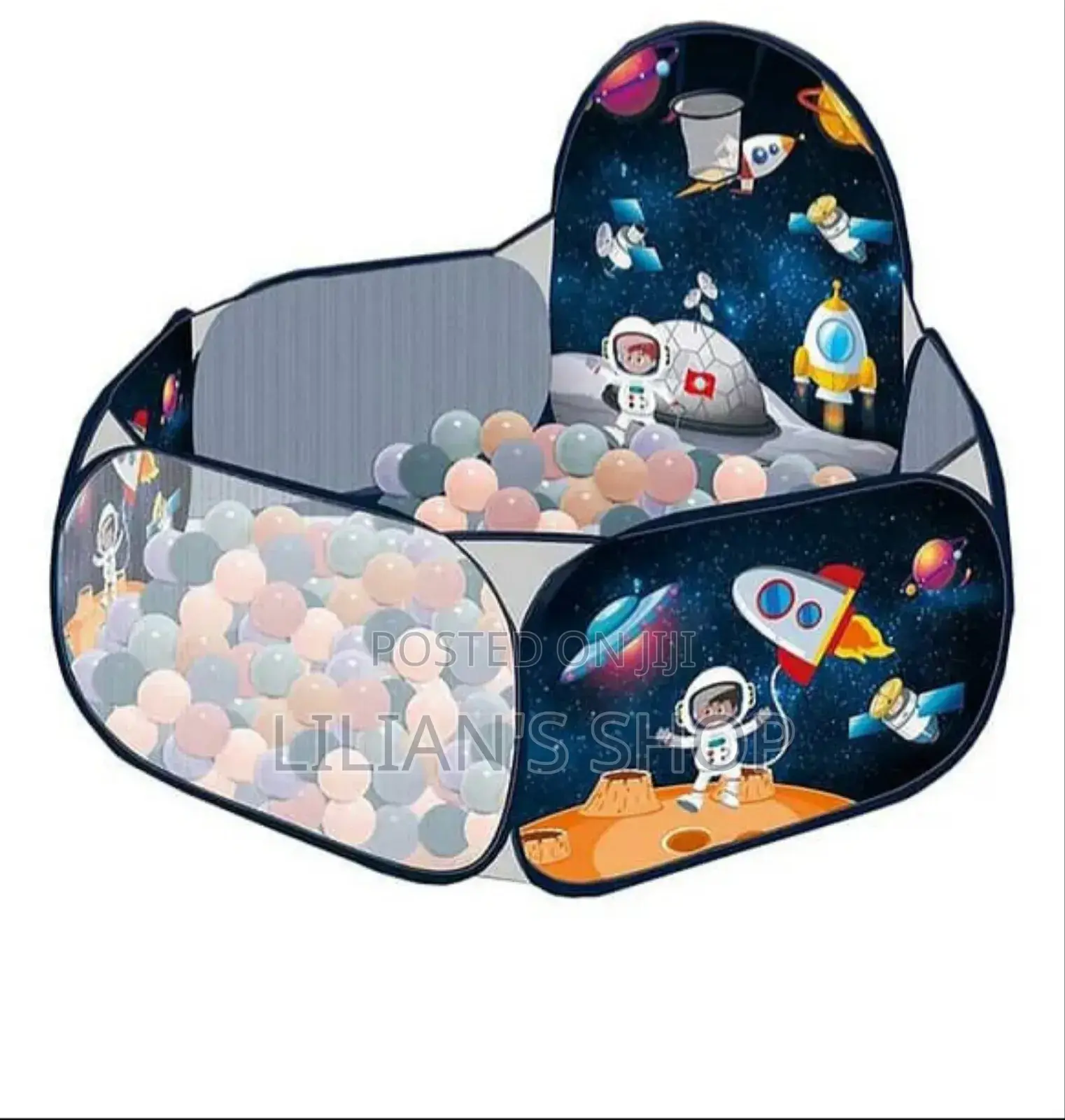 Kids Pop Up Space Play Tent With 100 Balls