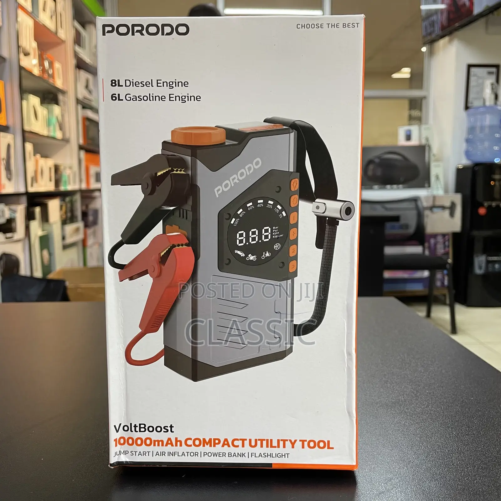 Porodo Voltboost 10000mah Compact Utility Tool