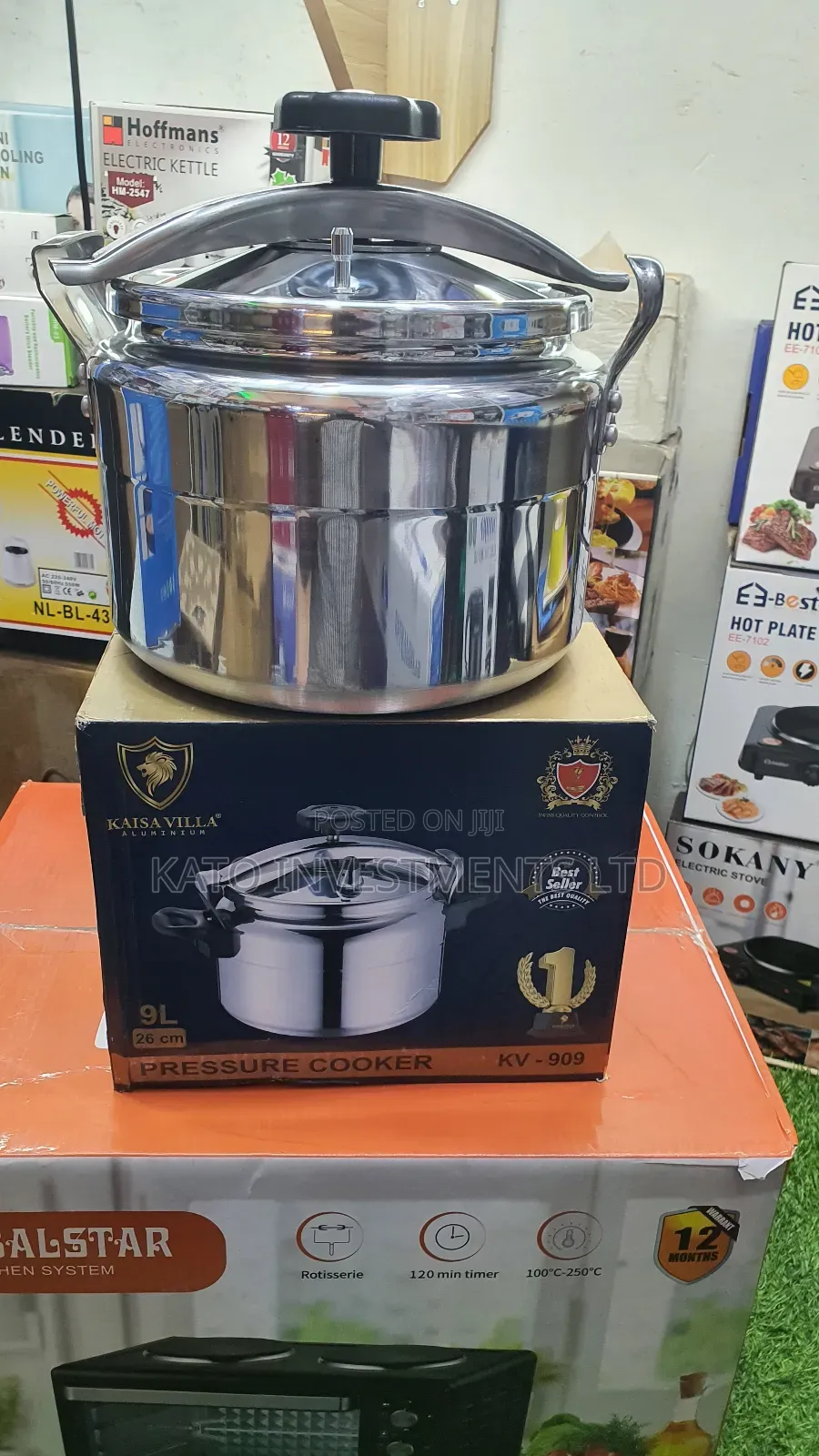 9l 26cm Kaisa Villa Pressure Cooker Aluminium