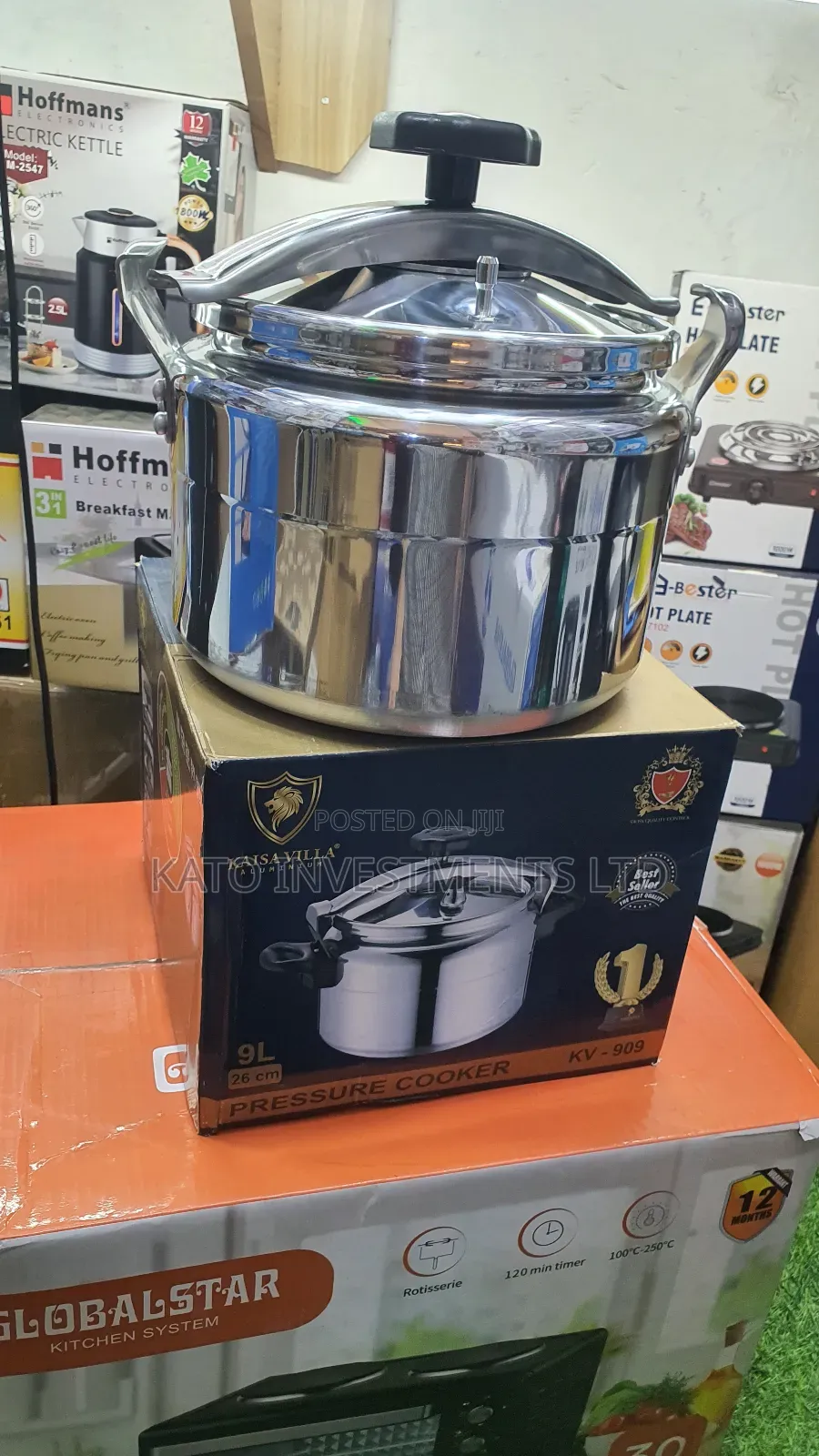 9l 26cm Kaisa Villa Pressure Cooker Aluminium