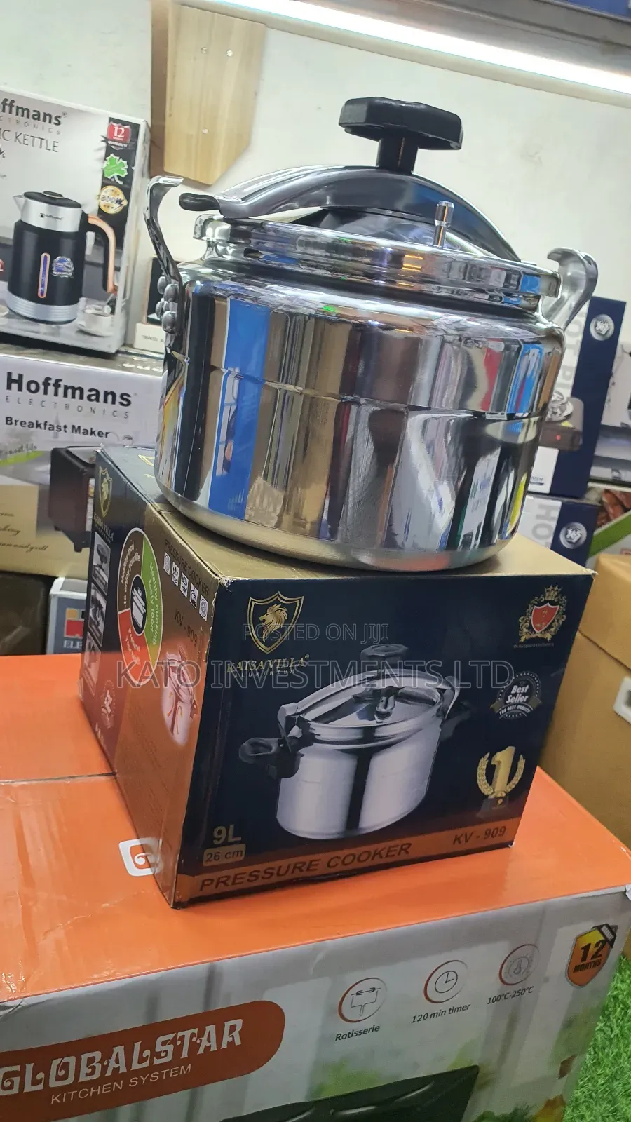 9l 26cm Kaisa Villa Pressure Cooker Aluminium
