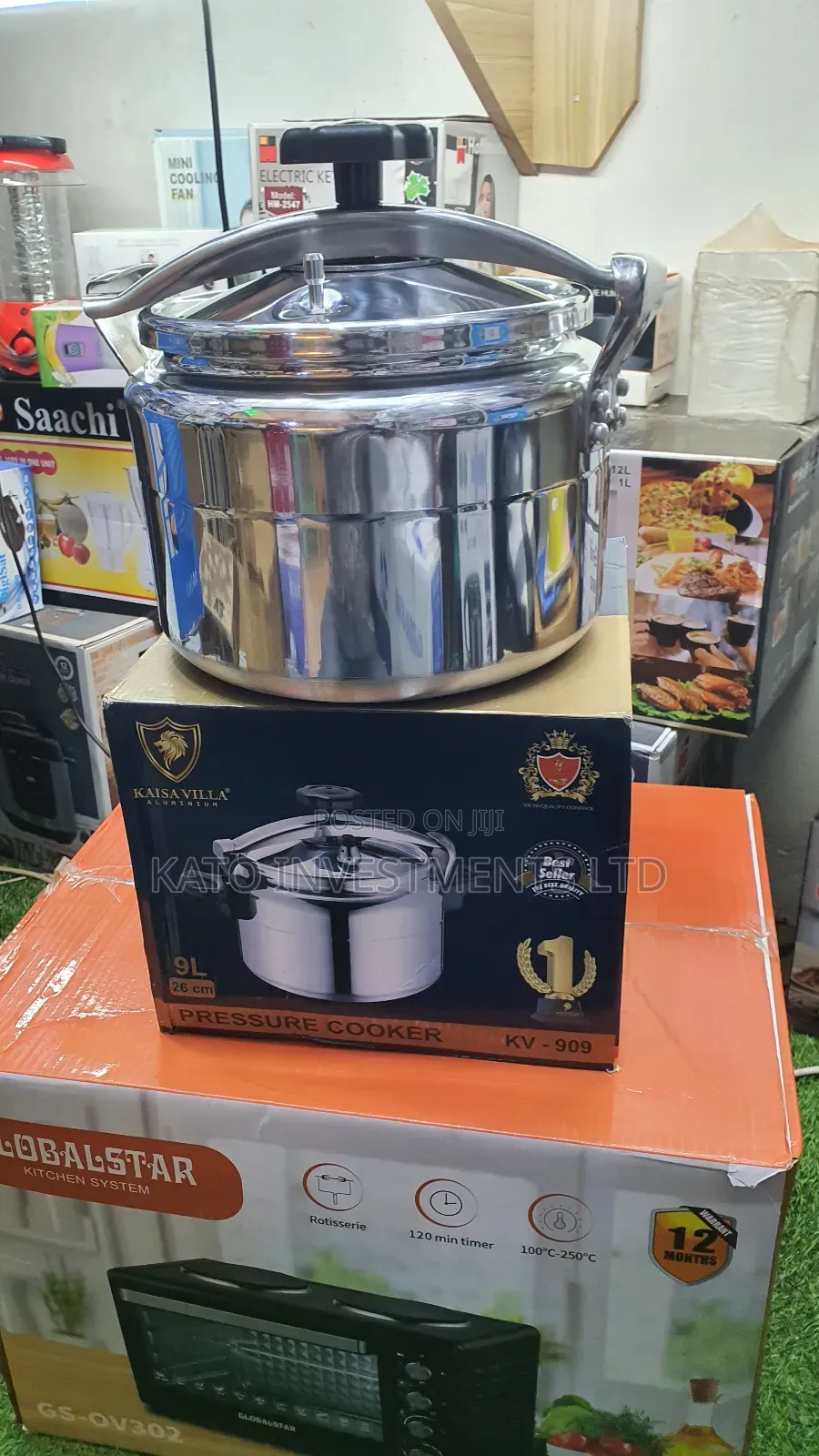 9l 26cm Kaisa Villa Pressure Cooker Aluminium