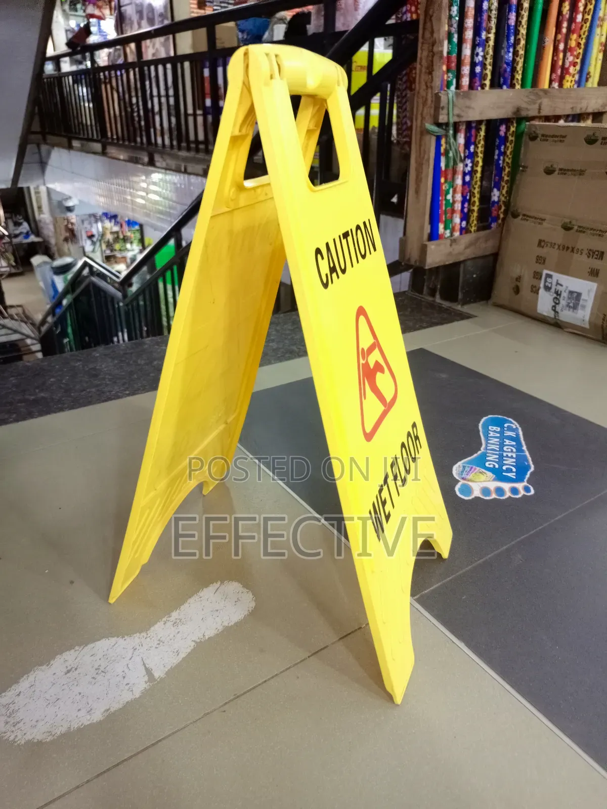 Wet Floor Sign.