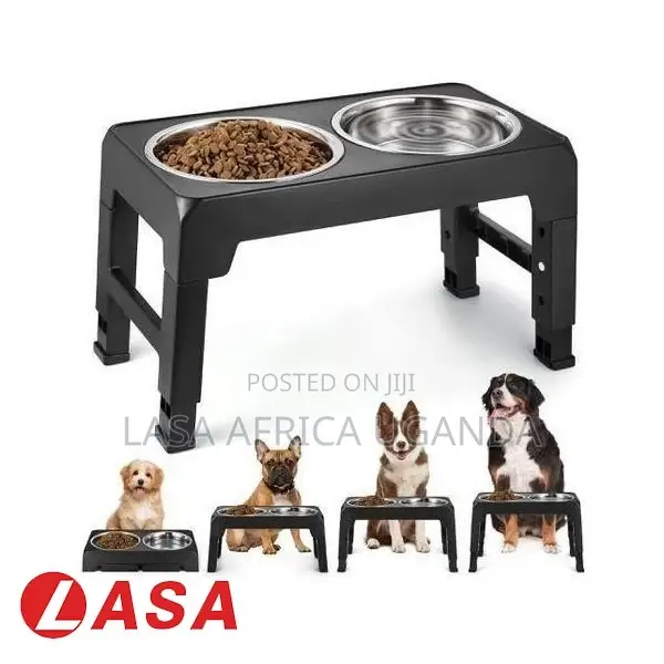 Adjustable Elevated Dog Bowls – Comfortable Feeding