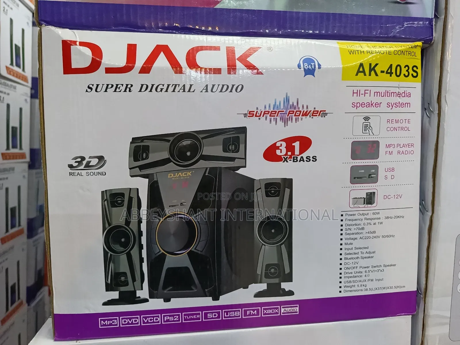 Djack Powerful Bluetooth Home Theatre System- Dj-403