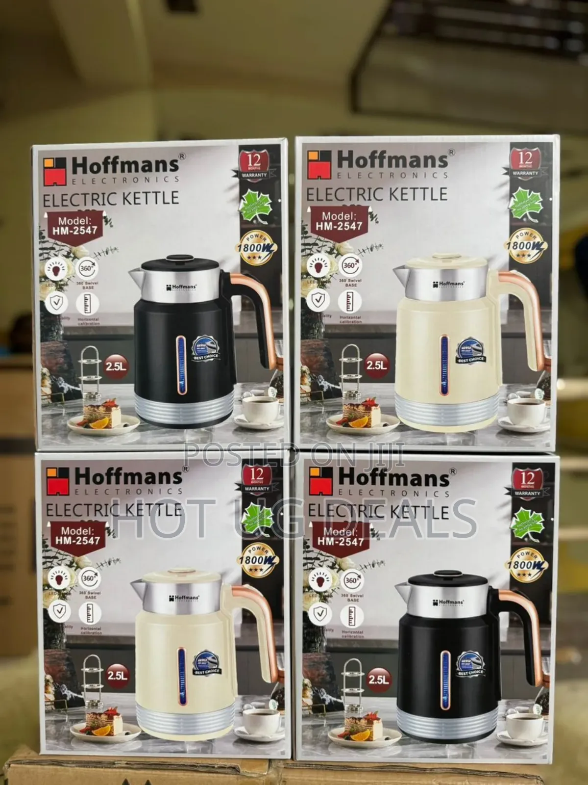 Hoffmans 2.5l Electric Milk Boiling/ Cooking Pacolator/Kettle