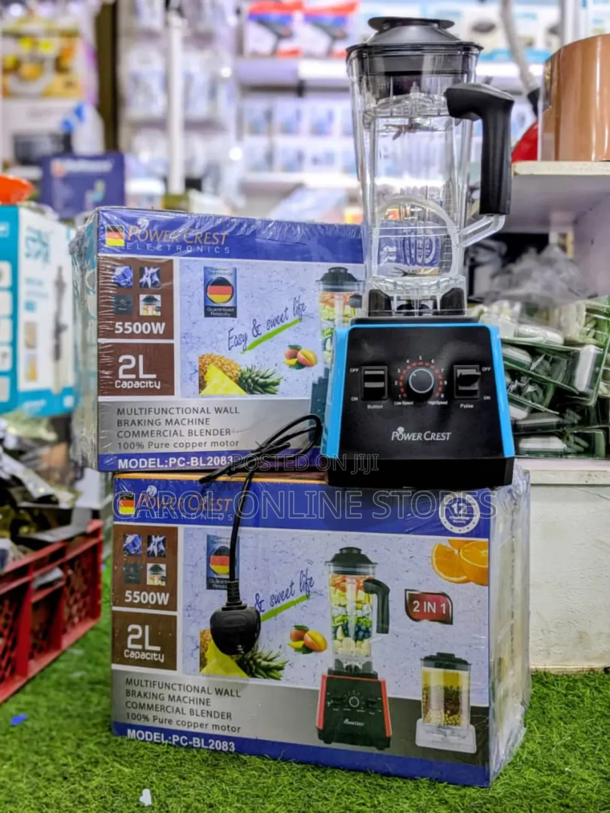 2 Litres Power Crest 2 in 1 Heavy Duty Commercial Blender