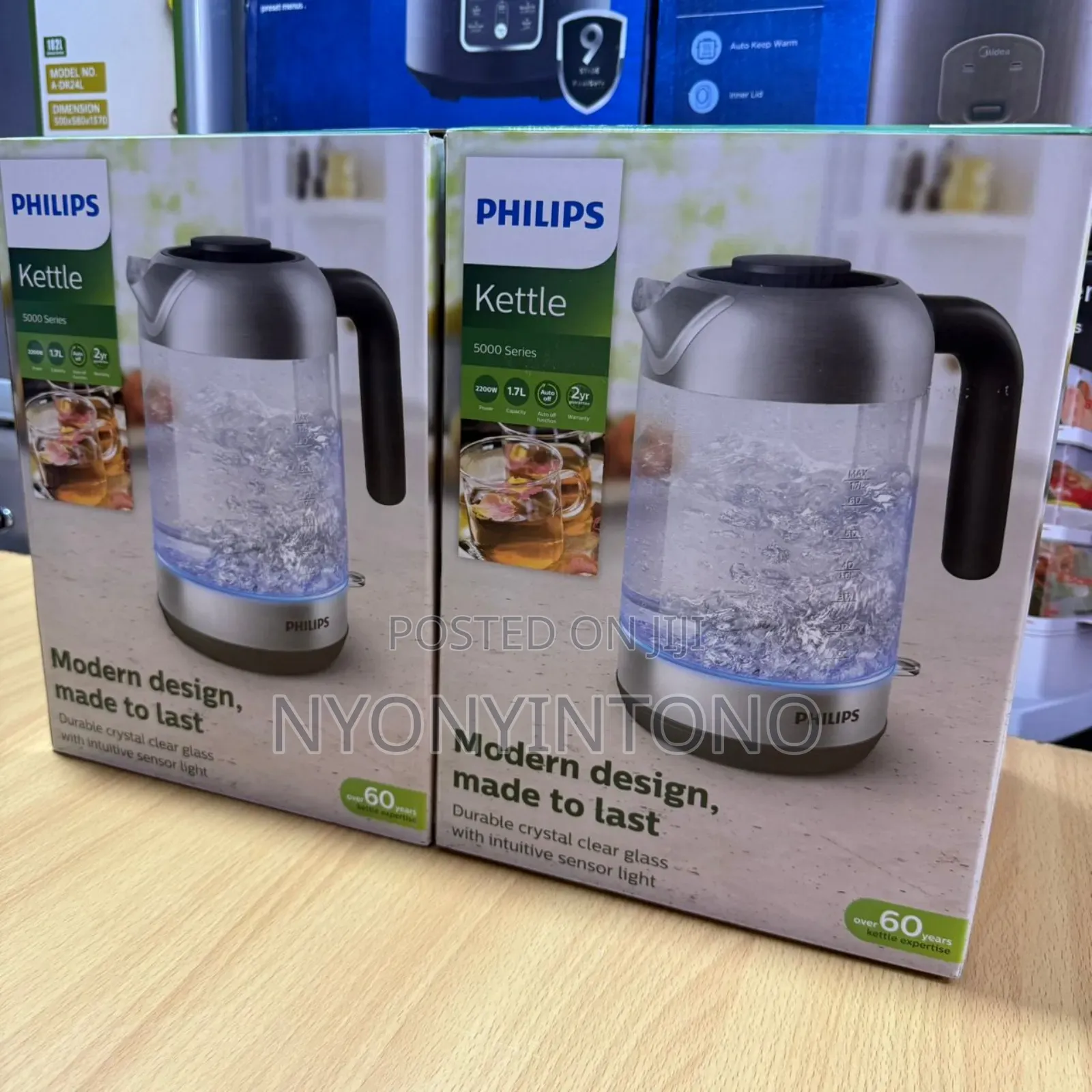 Philips 1.7liters Glass Water Kettle