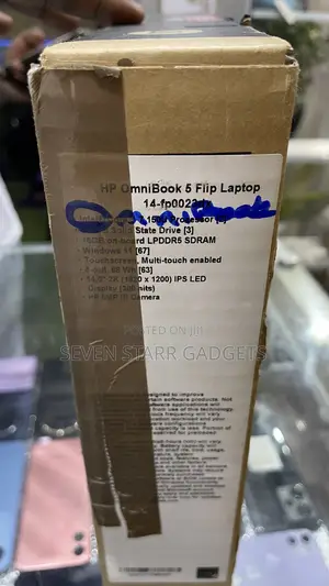 New Laptop HP OmniBook 5 Flip 16GB Intel Core I7 SSD 1T