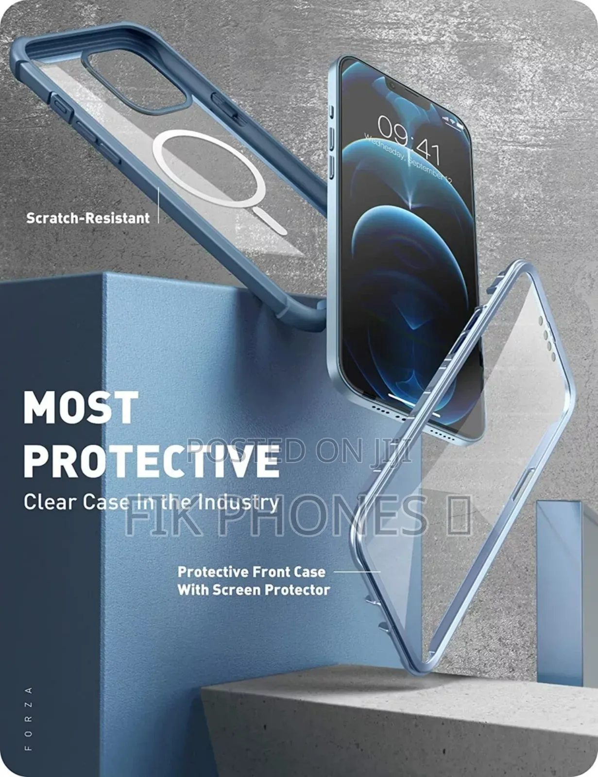 Clayco 360° Case Compatible Magsafe for iPhone" Duallayer Shell Cover