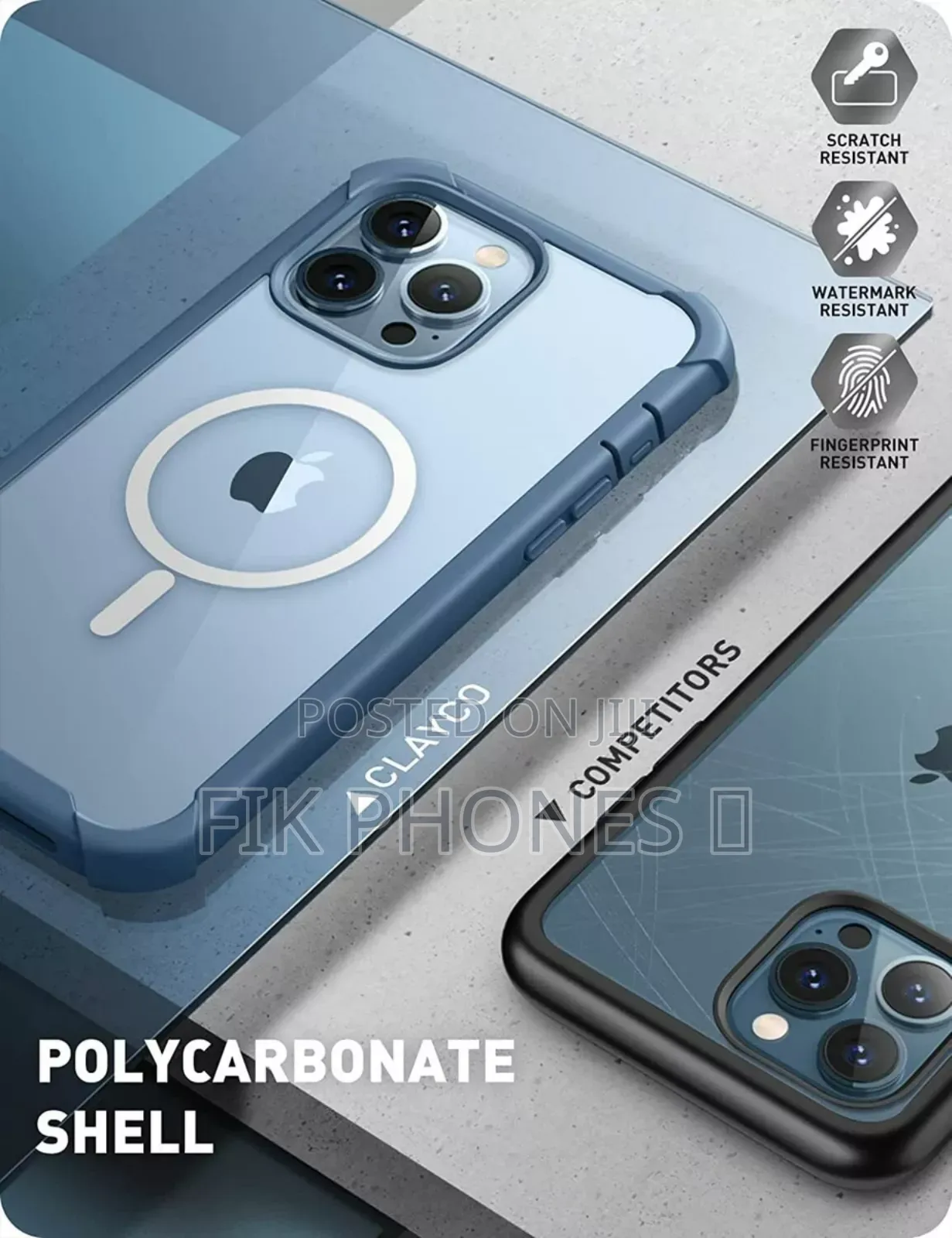 Clayco 360° Case Compatible Magsafe for iPhone" Duallayer Shell Cover