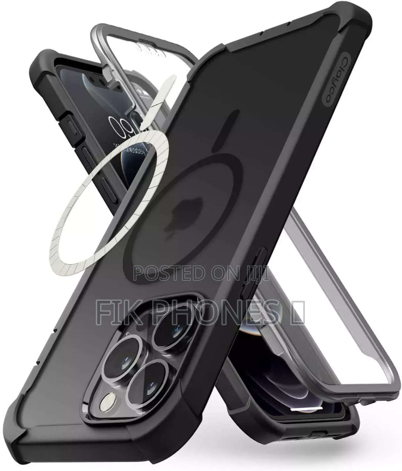 Clayco 360° Case Compatible Magsafe for iPhone" Duallayer Shell Cover