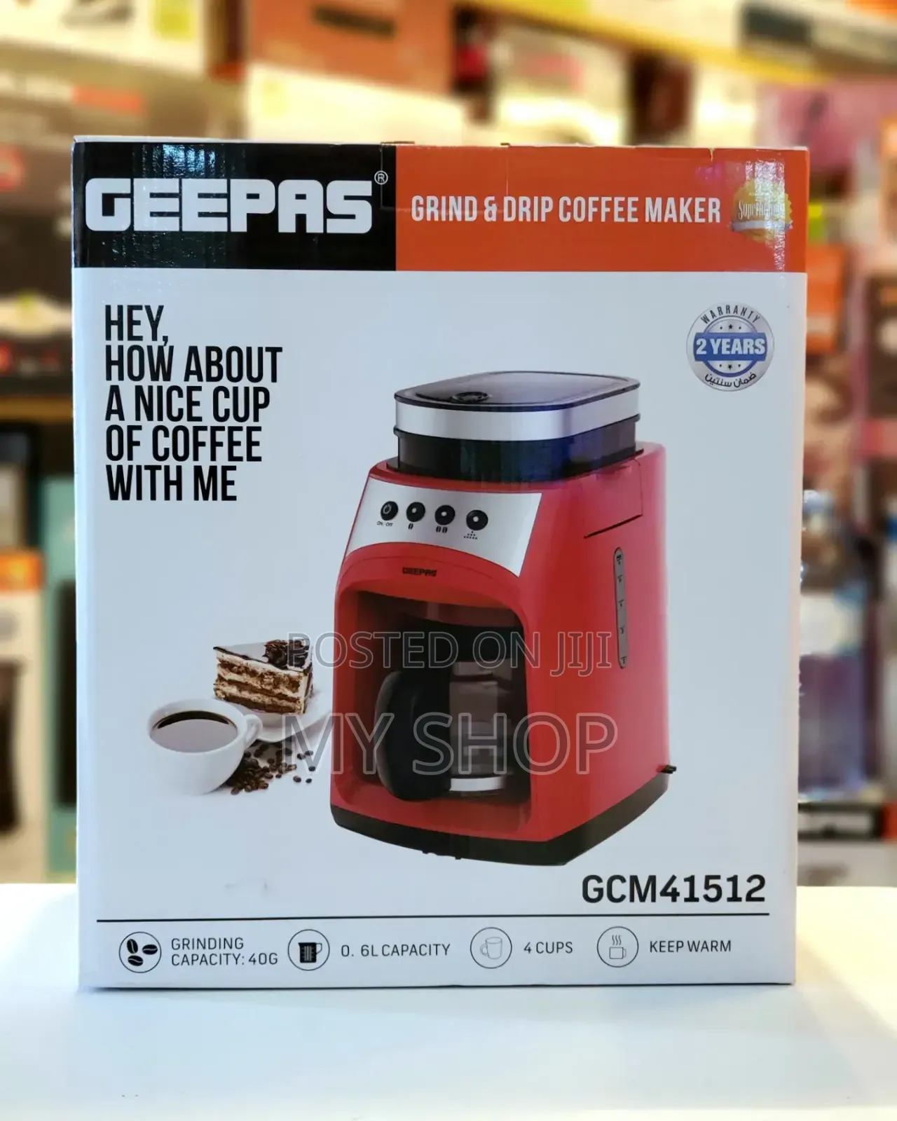 Geepas Grind and Drip Coffee Maker
