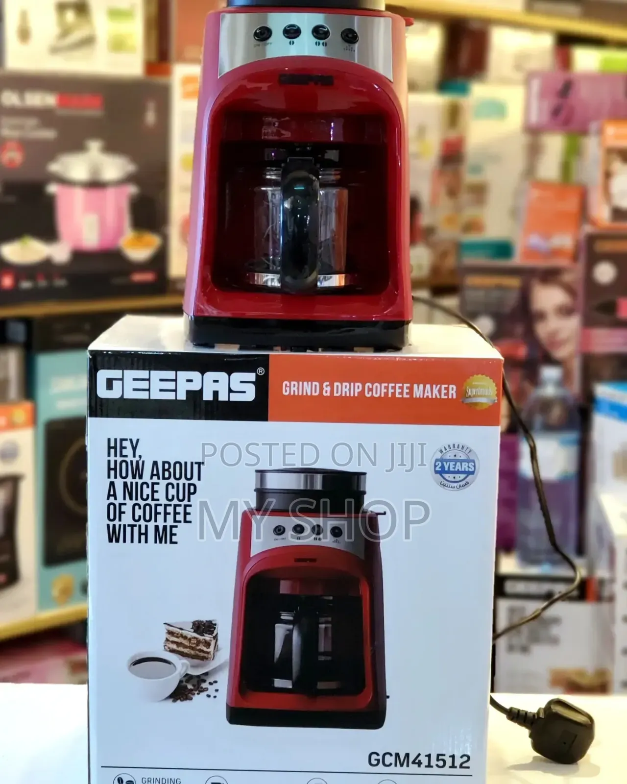 Geepas Grind and Drip Coffee Maker