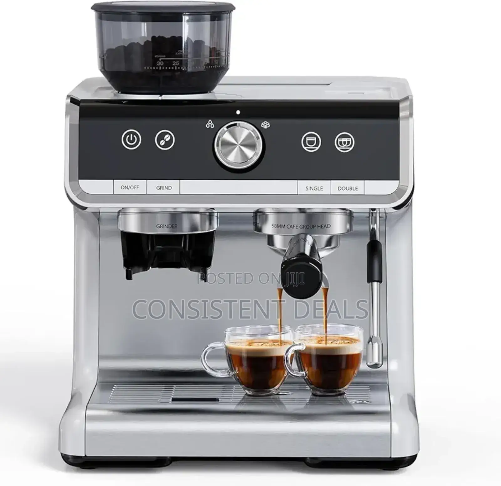 Saachi 20 Bar Nl-Cof-7071 Coffee Maker With Grinder