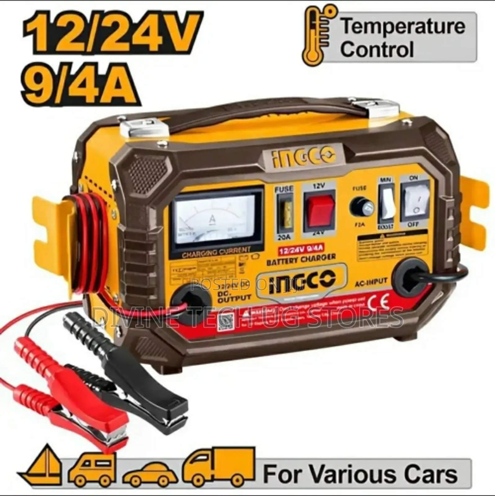Ingco Ing-Cb1601 Battery Charger 12/24v