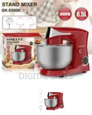 Sokany 6.5l Electric Food Stand Mixer Kneading Bread Dough Mixer