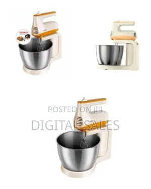 Sonifer Hand Stand Mixer 3l Stainless Bowl With 5 Speeds Egg Beater