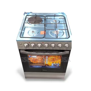 Midea 60cm Gas Cooker 3+1 Burners With Convection Oven Auto Ignition