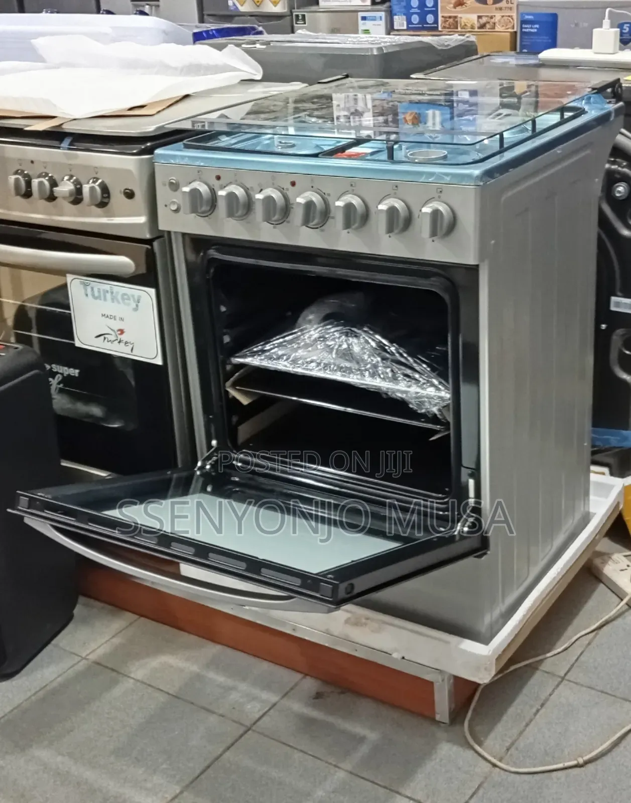 Midea 60cm Gas Cooker 3+1 Burners With Convection Oven Auto Ignition