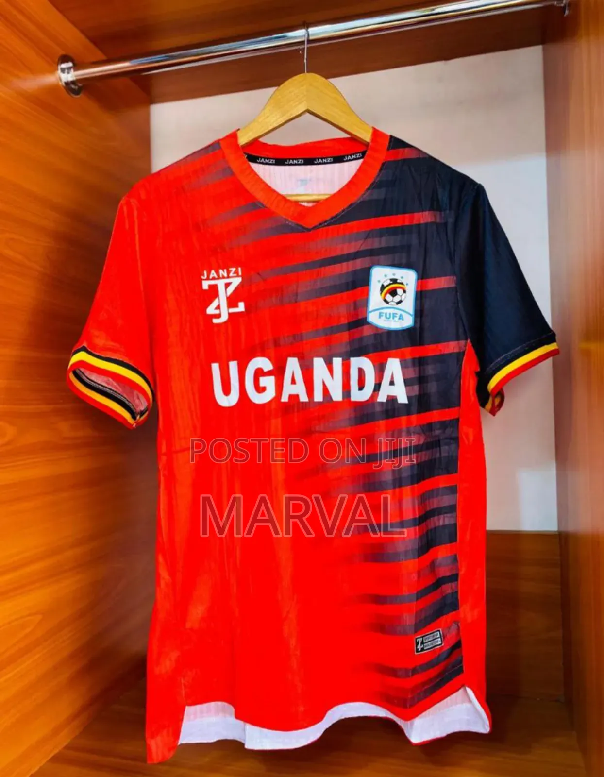 Original Uganda Cranes Football Jersey (Red)