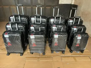 Brand New Rubber Set of 3 Suitcases