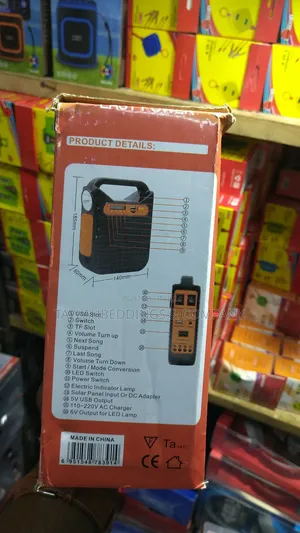 Mini Solar Systen Ac Dc Charging With Radio Bluetooth Speakertsb Usb