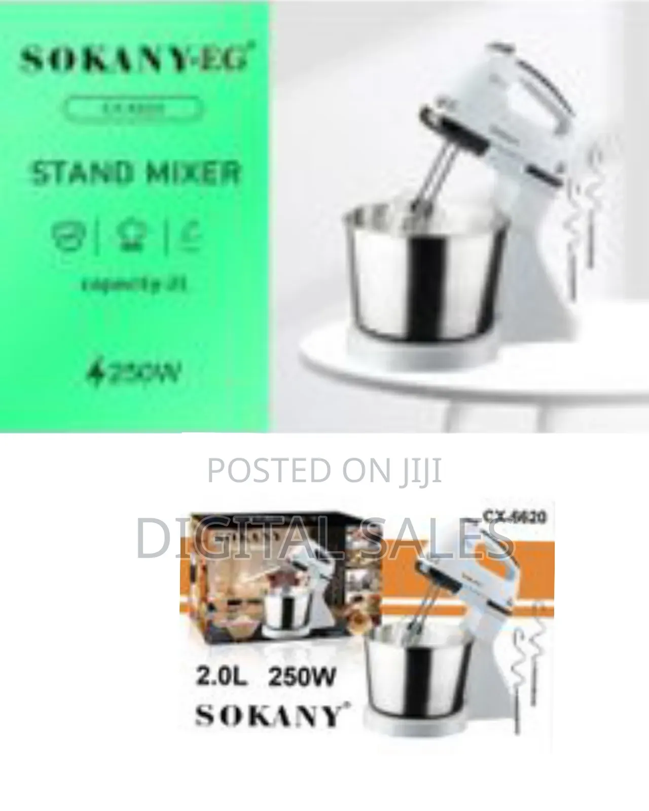 Sokany Portable Versatile 7 Speed Hand Mixer With Cake Stand Mixer