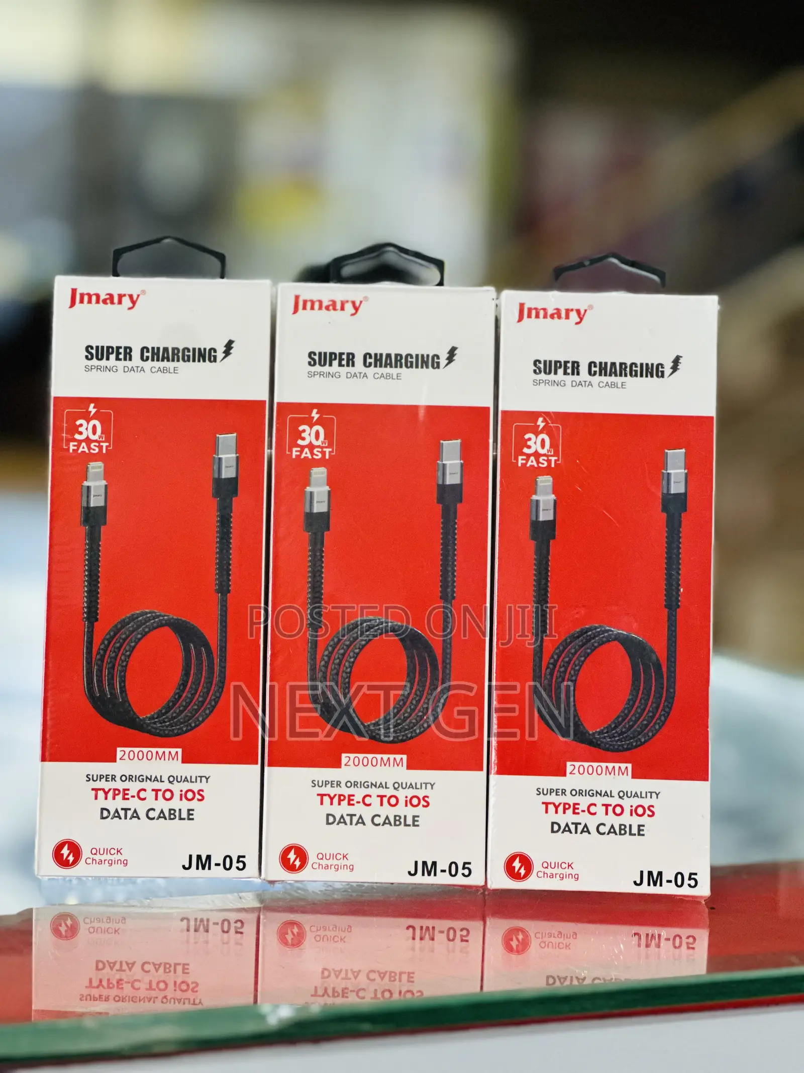 Jmary 30watts C to Ios Braided Cable 2meters