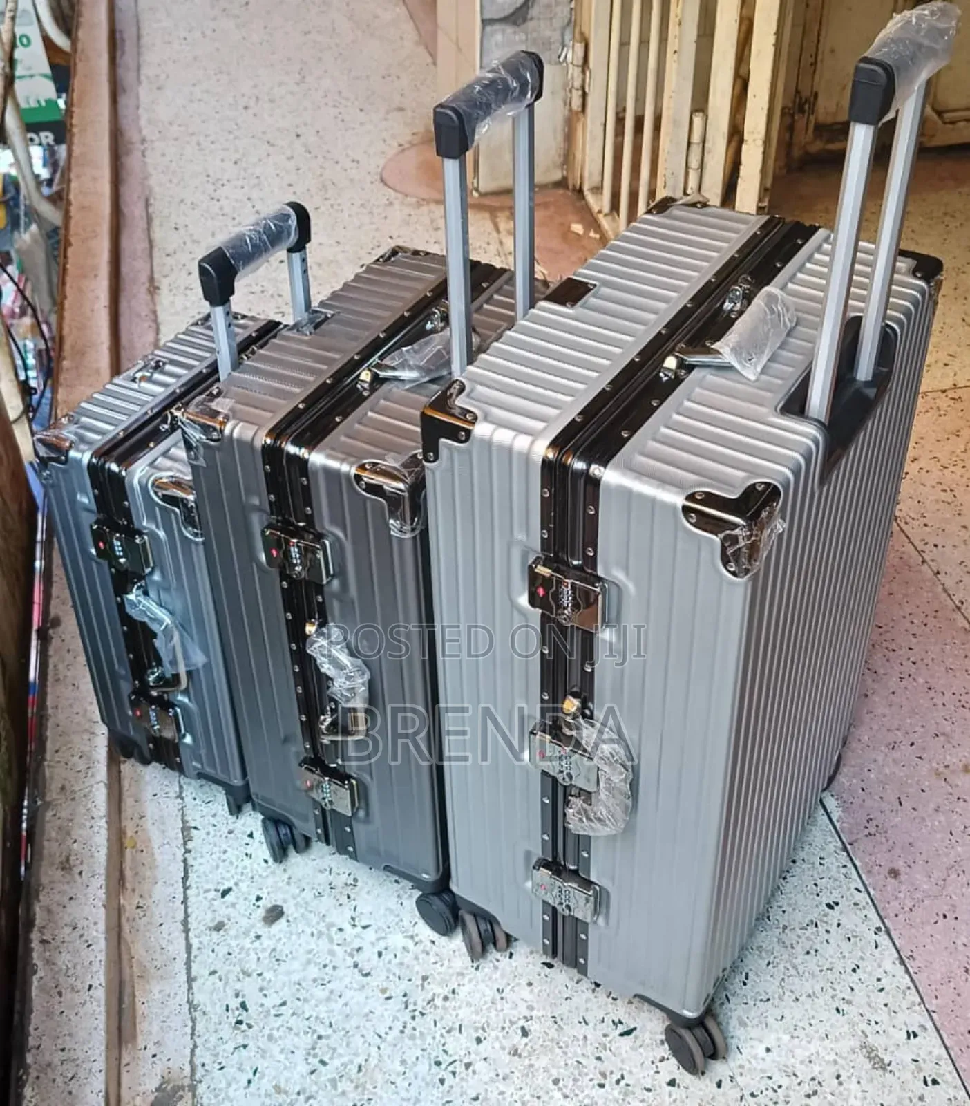 Brand New Aluminium Set of 3 Suitcases