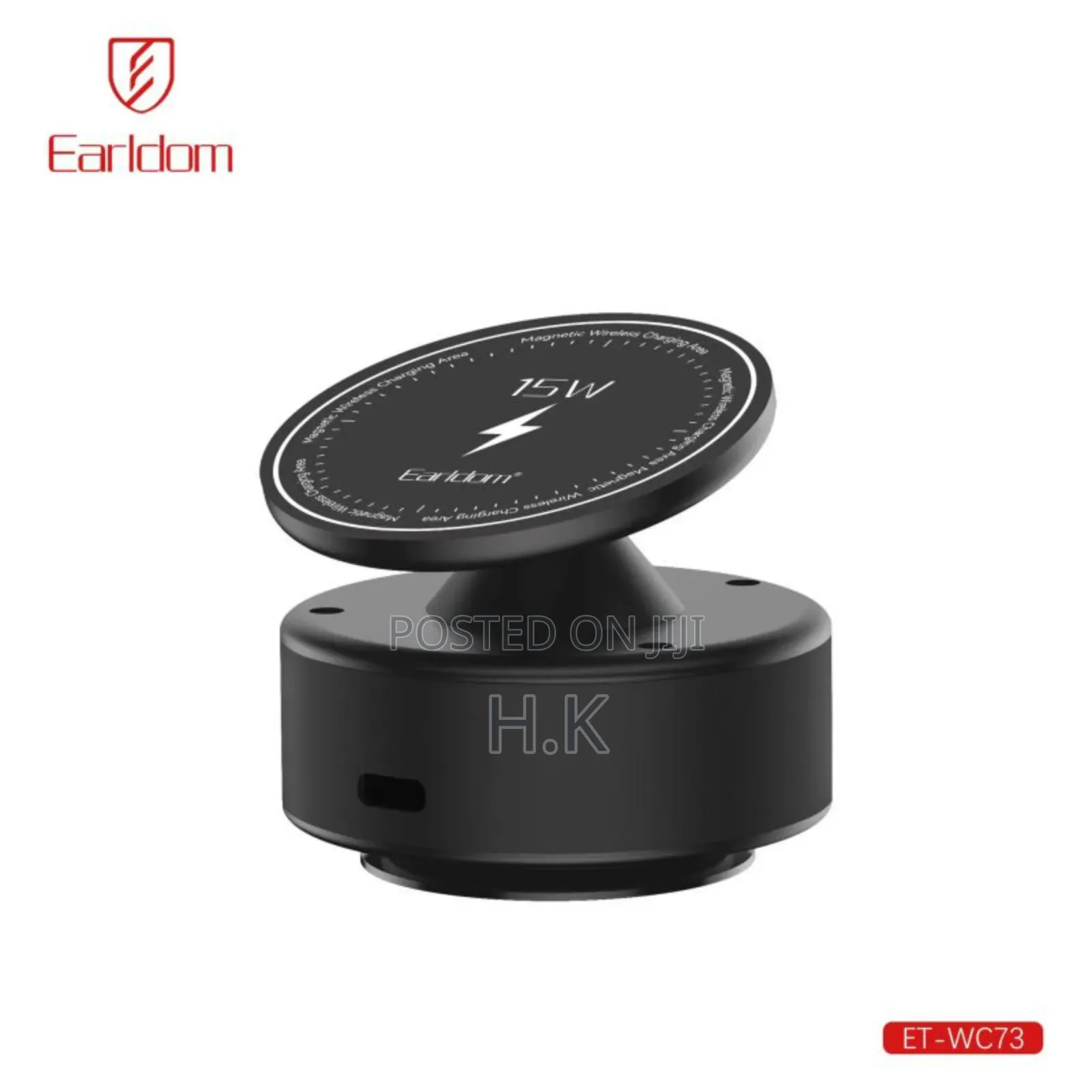 Earldom 15w Wireless Magnetic Suction Cup Holder Wc73