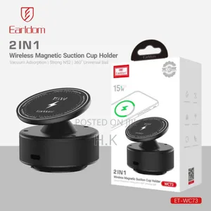 Earldom 15w Wireless Magnetic Suction Cup Holder Wc73