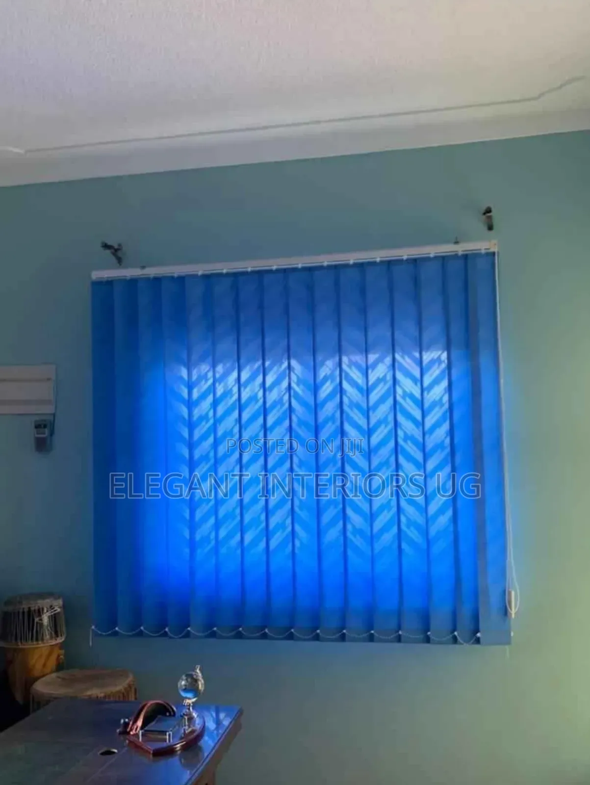 Sky Blue Vertical Window Blinds Per Square at Favorable Price